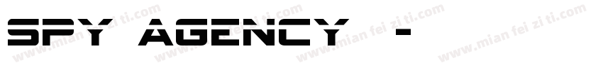 spy agency普通字体转换